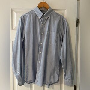 Old Navy Men's Blue Pinstripe Button Down Shirt